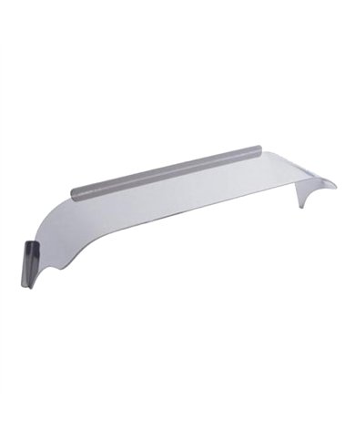 UP10471-Stainless Steel Visor For 5" X 7" Rectangular Headlight, Smooth Top Style