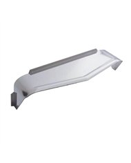 UP10473-Stainless Steel Visor For 5" X 7" Rectangular Headlight, Ribbed Lip Style