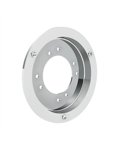 GG10513 - CR. FRONT HUB CAP, 7/16" LIP, 4 EVEN NOTCHES & 4 CLIPS