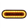 UP36665-24 LED 6" Oval Mirage Light (Turn Signal) - Amber LED/Clear Lens