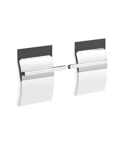 UP10585-24" x 24" Stainless Competition Series Quarter Fender Set - Tube Bracket (Pair)
