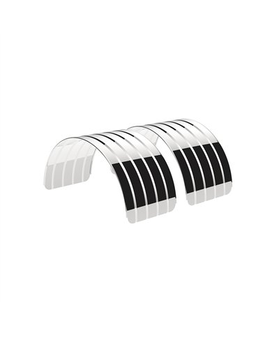 UP10617-80" 430 Stainless Steel (18ga) Single Axle Fender - SR Series  (Pair)