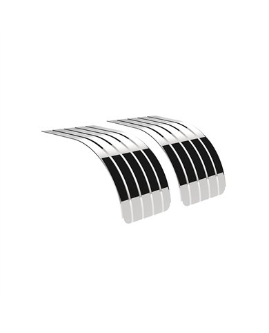 UP10618-60" 430 Stainless Steel (18ga) Half Fender - SR Series (Pair)