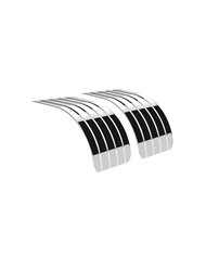 UP10618-60" 430 Stainless Steel (18ga) Half Fender - SR Series (Pair)