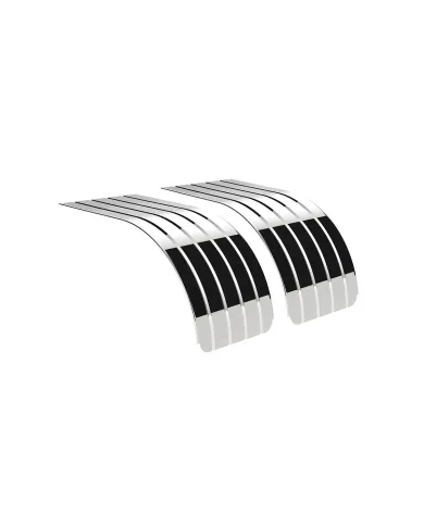 UP10619-66" 430 Stainless Steel (18ga) Half Fender - SR Series (Pair)