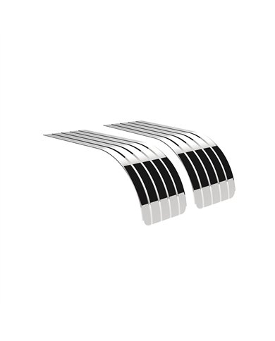 UP10622-80" 430 Stainless Steel (18ga) Half Fender - SR Series (Pair)