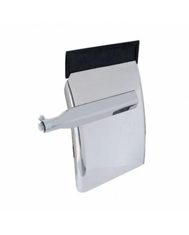 UP10624-24" x 34" Deluxe Stainless Quarter Fender Set - Triangle Bracket