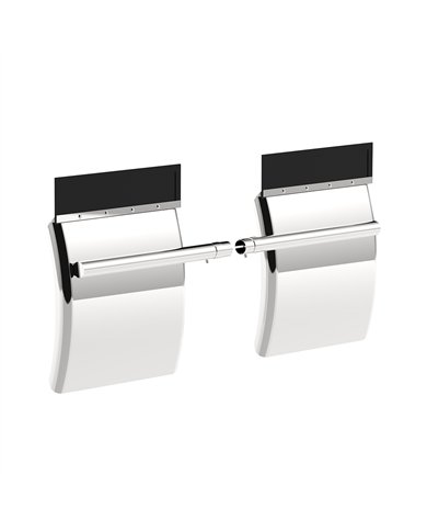 UP10636-24" X 24" 430 Stainless Quarter Fender With Tube Bracket Set (Pair)