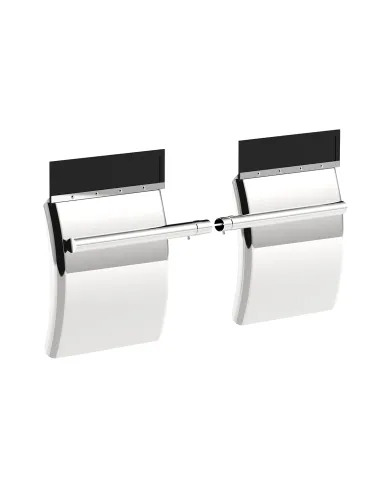 UP10636-24" X 24" 430 Stainless Quarter Fender With Tube Bracket Set (Pair)