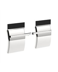 UP10636-24" X 24" 430 Stainless Quarter Fender With Tube Bracket Set (Pair)
