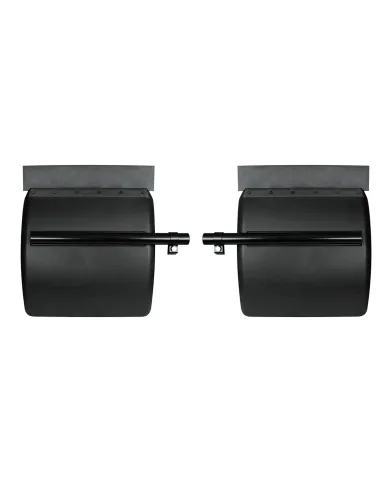 UP10711-24" X 24" Black Poly Quarter Fender Set (Pair)