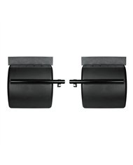 UP10711-24" X 24" Black Poly Quarter Fender Set (Pair)