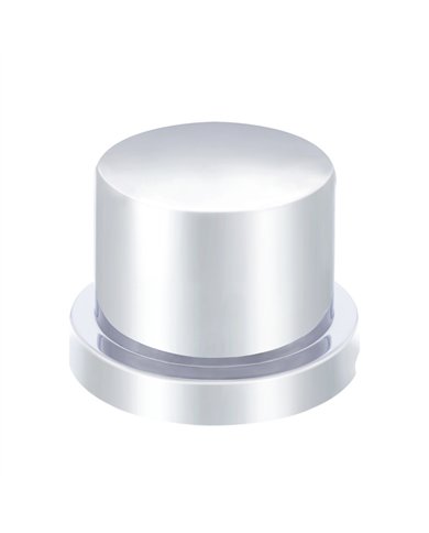 GG10752 - S.S. UNIV. FRONT CONE HUB CAP 1" LIP, 6 NOTCHES