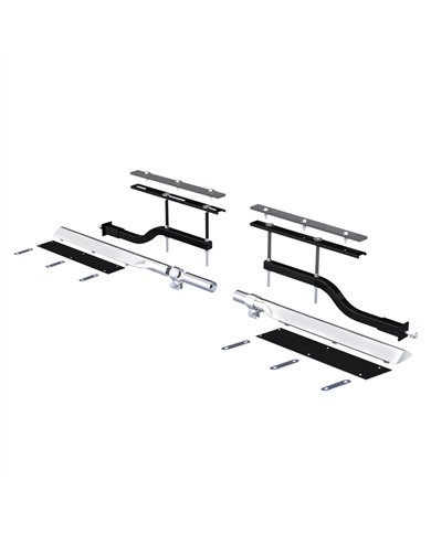 UP11022-29" 430 Stainless Steel Universal Standard Duty Half Fender Mounting Arm Kit (Pair)