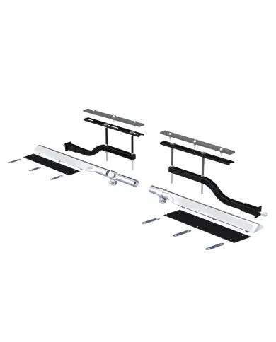 UP11022-29" 430 Stainless Steel Universal Standard Duty Half Fender Mounting Arm Kit (Pair)