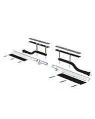 UP11022-29" 430 Stainless Steel Universal Standard Duty Half Fender Mounting Arm Kit (Pair)