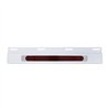 UP36714-Stainless Top Mud Flap Plate With 19 LED 17" Light Bar & Bezel - Red LED/Red Lens (Each)