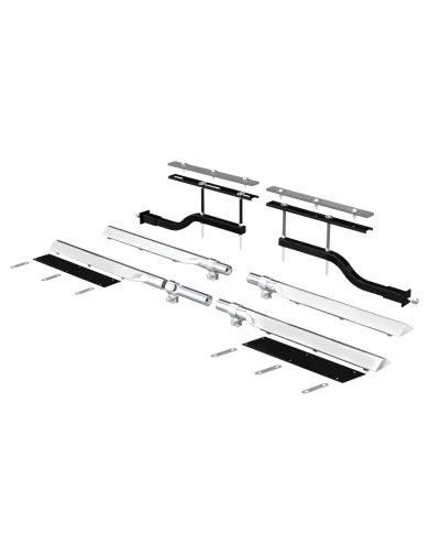 UP11024-29" 430 Stainless Steel Universal Standard Duty Full Tandem Fender Mounting Arm Kit (Pair)