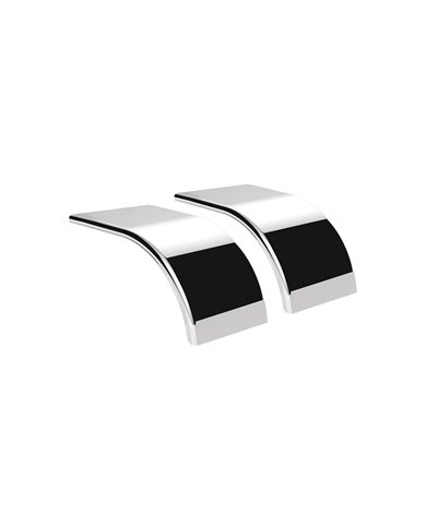 UP11026-60" 430 Stainless Steel (16ga) Smooth Half Fender - SE Series (Pair)