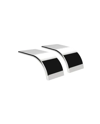UP11027-66" 430 Stainless Steel (16ga) Smooth Half Fender - SE Series (Pair)