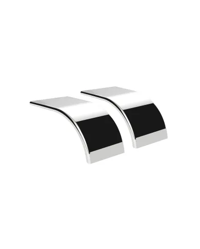 UP11029-60" 430 Stainless Steel (16ga) Roll Formed Edge Smooth Half Fender - SS Series (Pair)