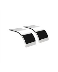 UP11029-60" 430 Stainless Steel (16ga) Roll Formed Edge Smooth Half Fender - SS Series (Pair)