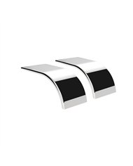 UP11030-66" 430 Stainless Steel (16ga) Roll Formed Edge Smooth Half Fender - SS Series (Pair)