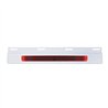 UP36715-Stainless Top Mud Flap Plate With 19 LED 17" Light Bar - Red LED/Red Lens (Each)