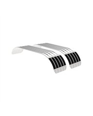 UP11033-120" 430 Stainless Steel (16ga) Beaded Edge Ribbed Full Fender 60" Spread - SR Series (Pair)