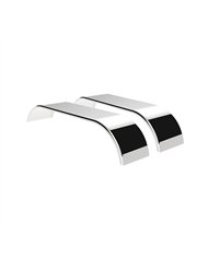 UP11035-120" 430 Stainless Steel (16ga) Roll  Formed Edge Smooth Full Fender 60" Spread - SS Series (Pair)