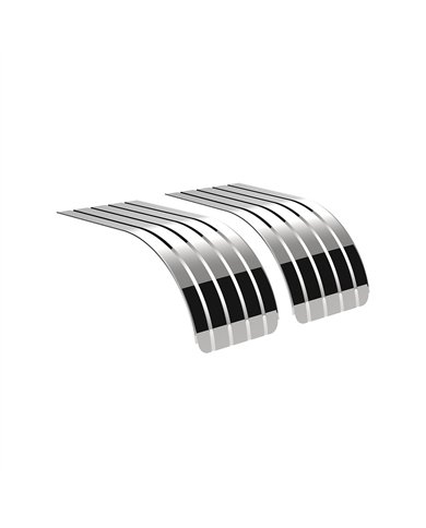 UP11036-60" 430 Stainless Steel (16ga) Half Fender-SR Series (Pair)