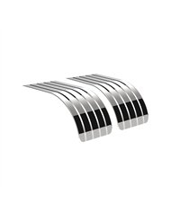 UP11036-60" 430 Stainless Steel (16ga) Half Fender-SR Series (Pair)
