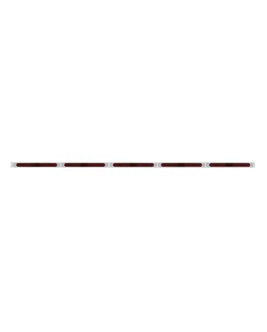 UP36716-94" Stainless Steel Light Bracket - 19 LED 17-1/4" Light Bar x 5 With Red LED/Red Lens With Bezel