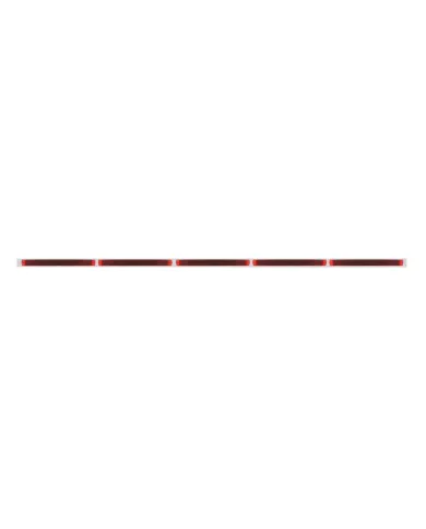 UP36717-94" Stainless Steel Light Bracket - 19 LED 17-1/4" Light Bar x 5 With Red LED/Red Lens
