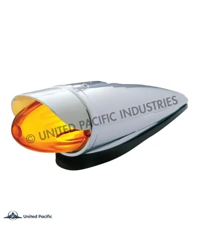 UP36757-9 LED Dual Function GloLight Watermelon Grakon 1000 Cab Light Kit With Visor - Amber LED/Amber Lens