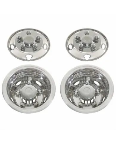UP20102-Stainless Toyota Coaster 16" Wheel Cover Set