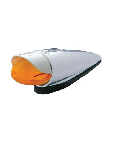 UP36757-9 LED Dual Function GloLight Watermelon Grakon 1000 Cab Light Kit With Visor - Amber LED/Amber Lens