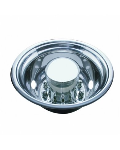 UP20314-22.5" O.D. Stainless Rear Wheel Simulator Set - 2 Vent Hole, Hub Piloted