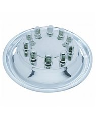 UP20315-22.5" OD Stainless Front Wheel Simulator Set - 2 Vent Hole, Hub Piloted