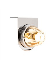 UP20406-Dual Function Glass Watermelon Light With Stainless Steel Light Bracket Kit With LED Bulb-Amber LED/Clear Lens