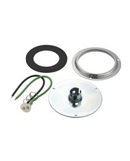 UP20491-1-Medium Amber Watermelon Glass Light Kit Without Lens, Bulb, & Screws