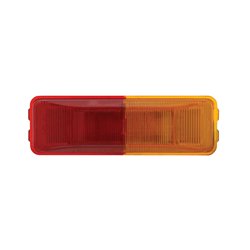 UP36774B-6 LED Rectangular Fender Mount Light (Clearance/Marker) With Amber & Red Lens (Bulk)