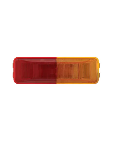 UP36774B-6 LED Rectangular Fender Mount Light (Clearance/Marker) With Amber & Red Lens (Bulk)