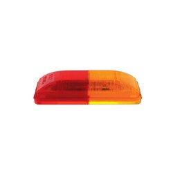 UP36774B-6 LED Rectangular Fender Mount Light (Clearance/Marker) With Amber & Red Lens (Bulk)