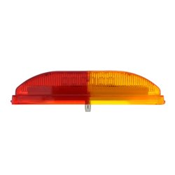 UP36774B-6 LED Rectangular Fender Mount Light (Clearance/Marker) With Amber & Red Lens (Bulk)