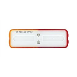 UP36774B-6 LED Rectangular Fender Mount Light (Clearance/Marker) With Amber & Red Lens (Bulk)