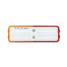 UP36774B-6 LED Rectangular Fender Mount Light (Clearance/Marker) With Amber & Red Lens (Bulk)