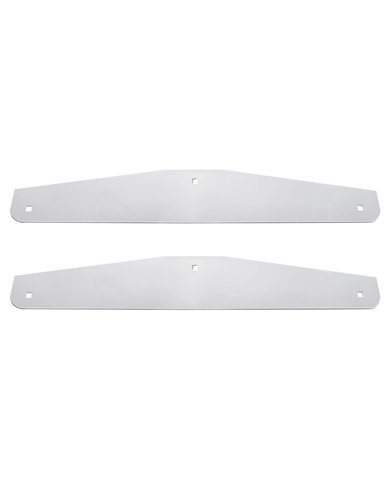UP21409CB-24" X 4" Stainless Steel Bottom Mud Flap Plate - Bolt Thru (Cbox/Pair)
