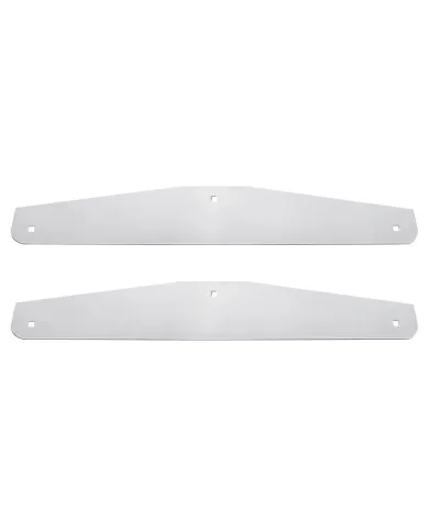 UP21409CB-24" X 4" Stainless Steel Bottom Mud Flap Plate - Bolt Thru (Cbox/Pair)