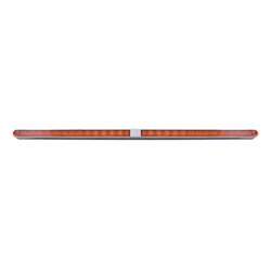 UP36787-Dual 14 LED 12" Light Bars With Bezel - Amber LED/Amber Lens